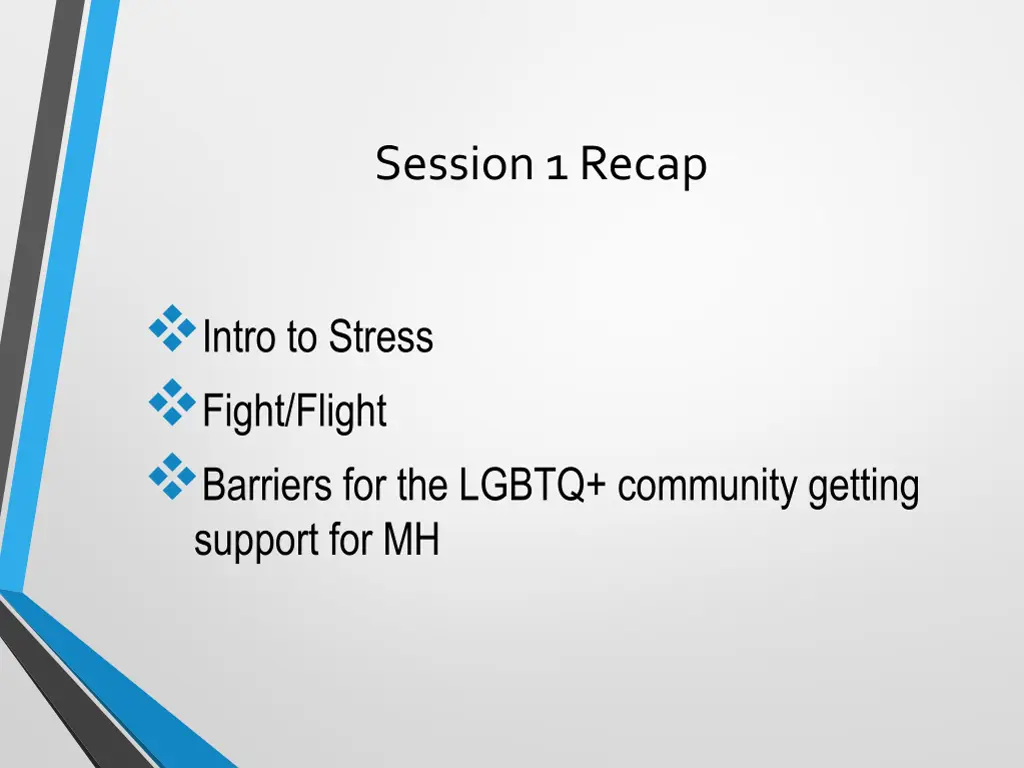 session 1 recap