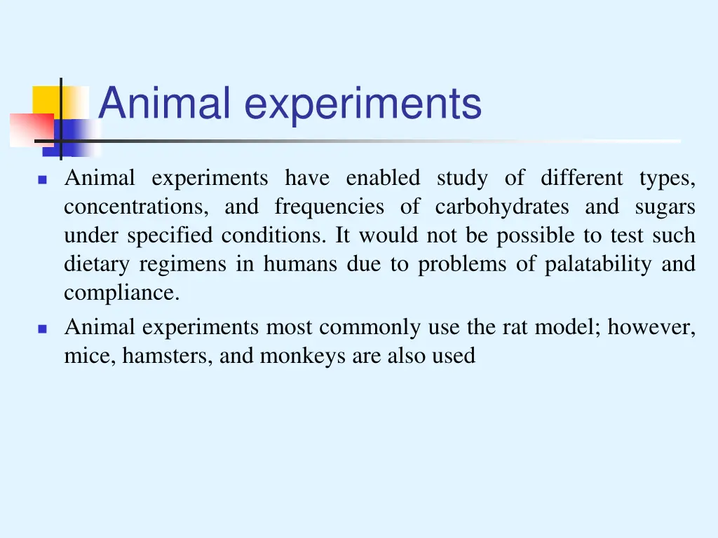 animal experiments