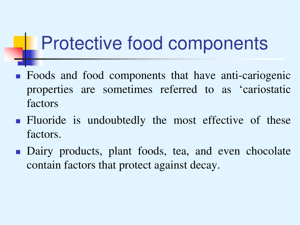 protective food components