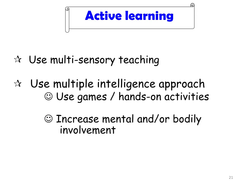 active learning 1