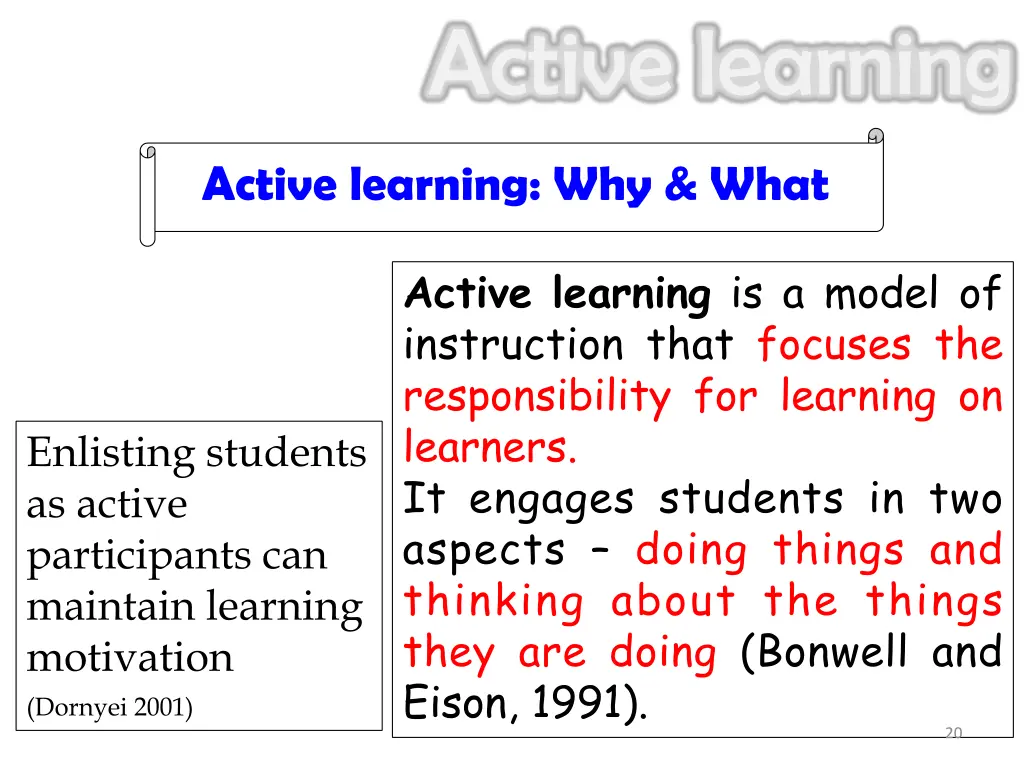 active learning