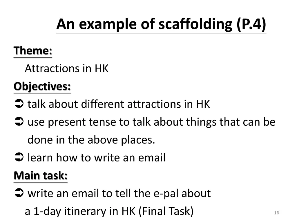 an example of scaffolding p 4