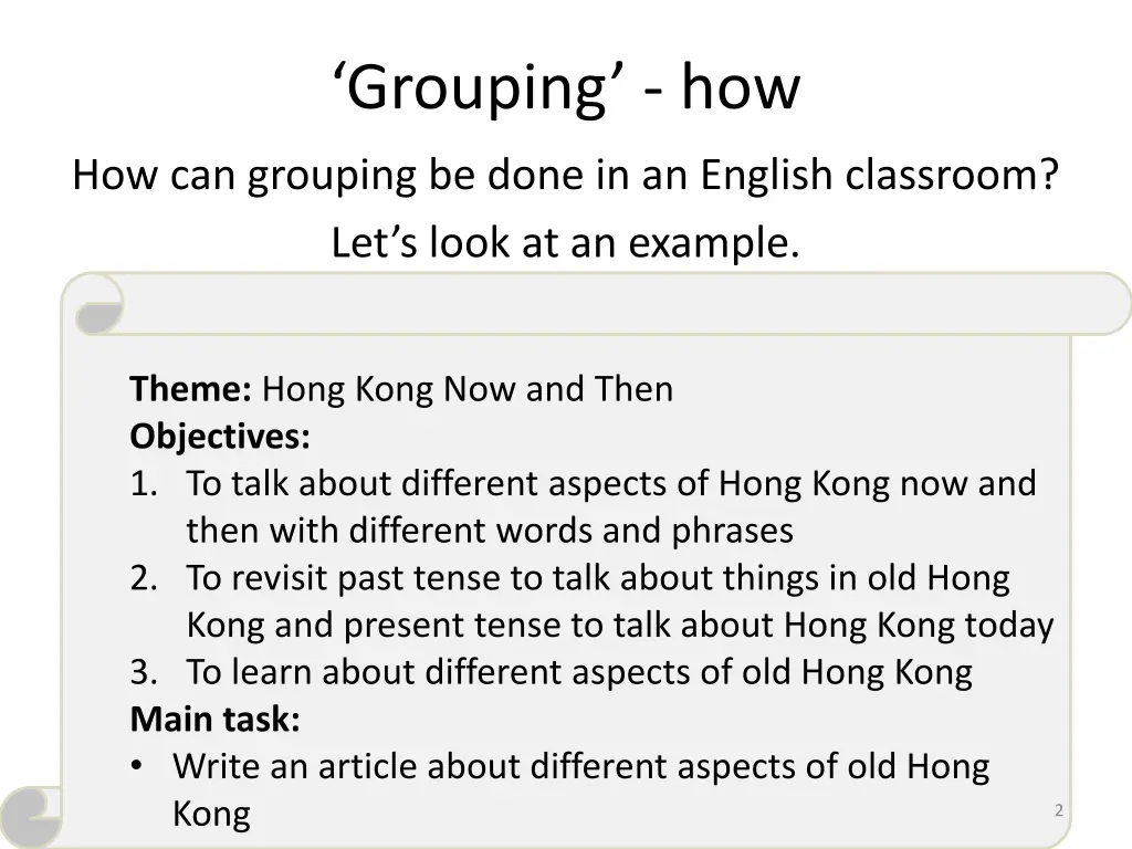 grouping how