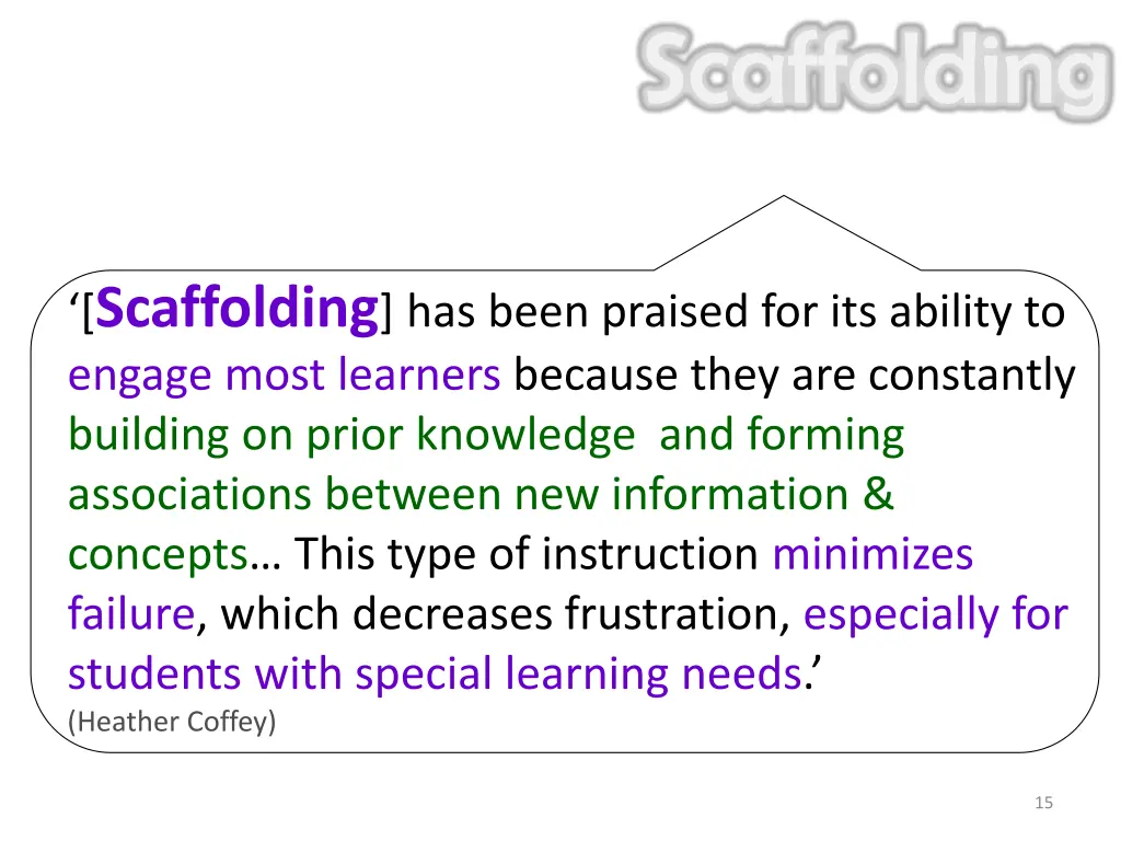 scaffolding