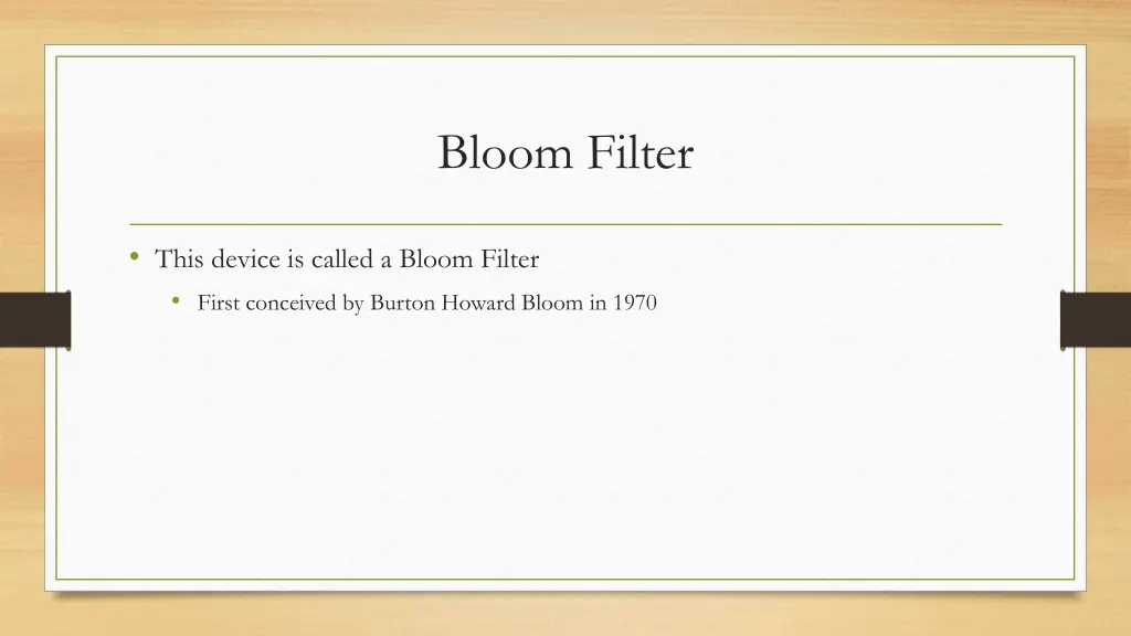 bloom filter