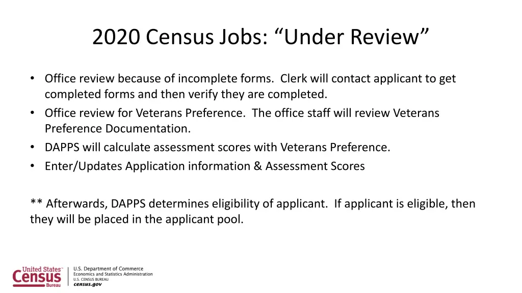 2020 census jobs under review