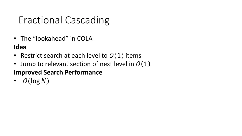 fractional cascading