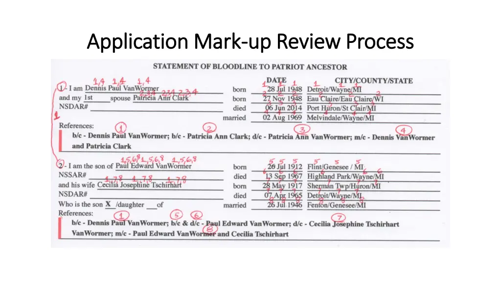 application mark application mark up review 1