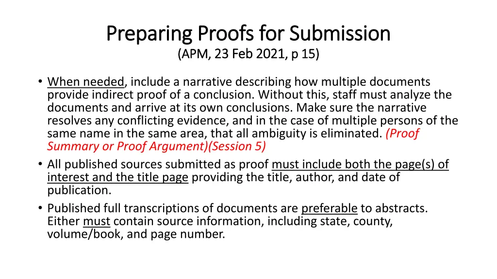 preparing proofs for submission preparing proofs 3