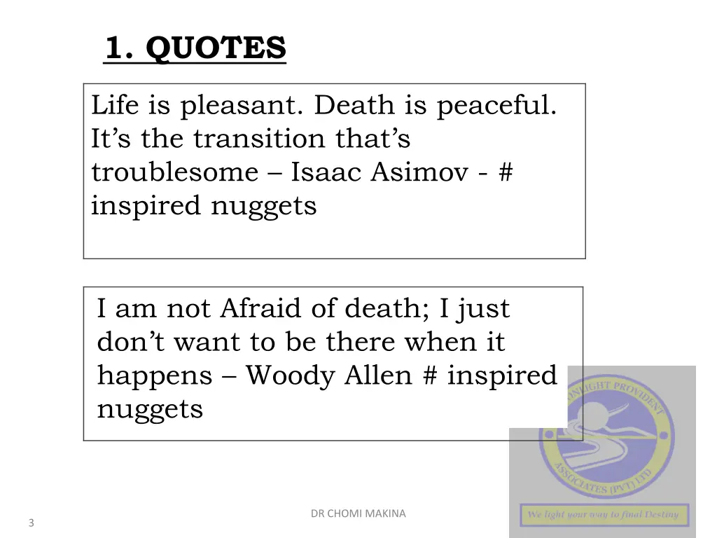 1 quotes