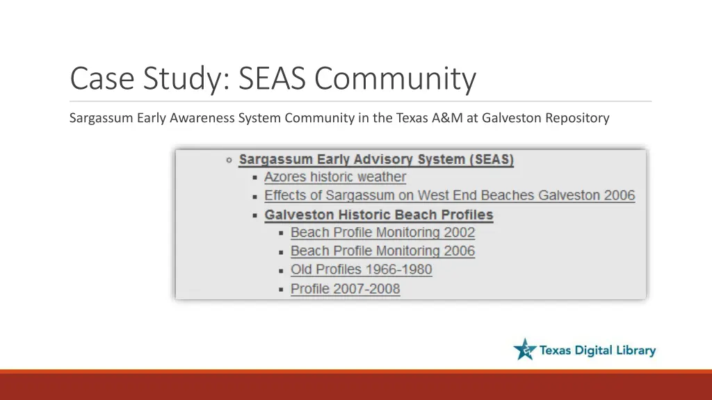 case study seas community