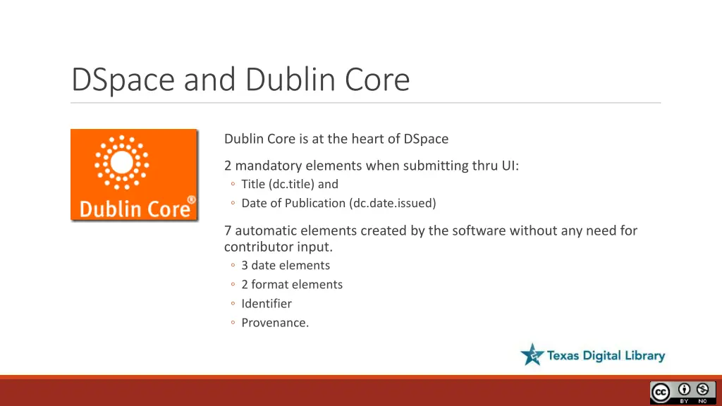 dspace and dublin core