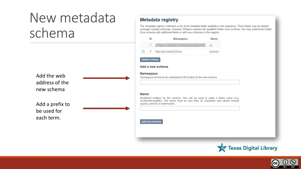 new metadata schema