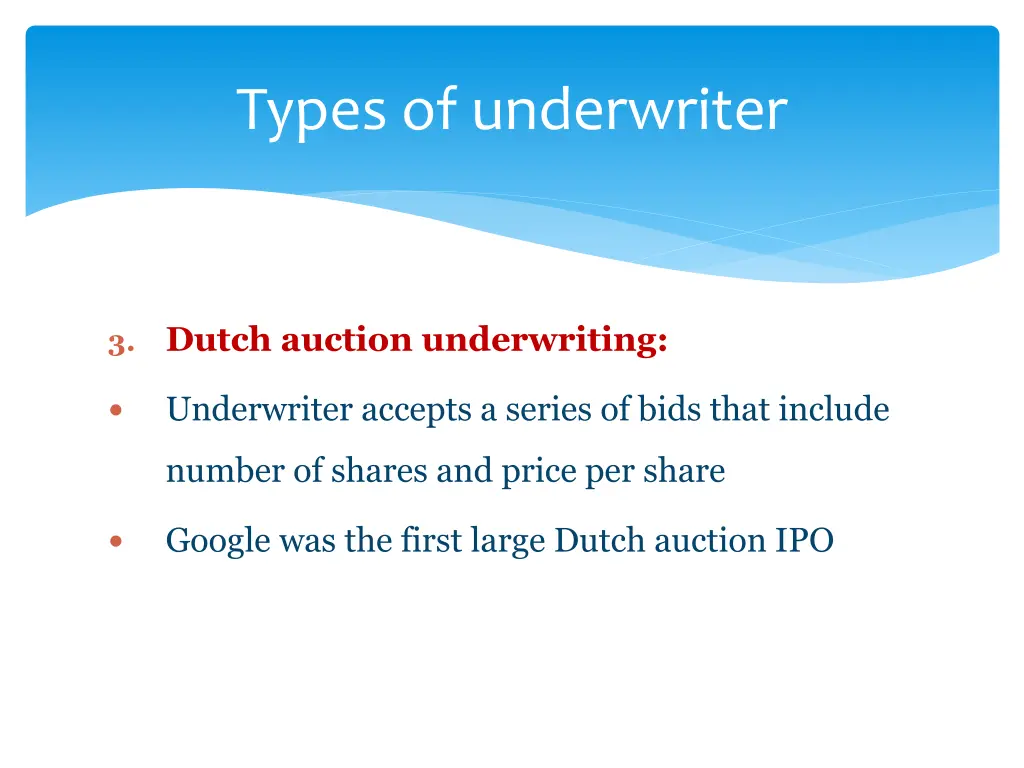 types of underwriter 1