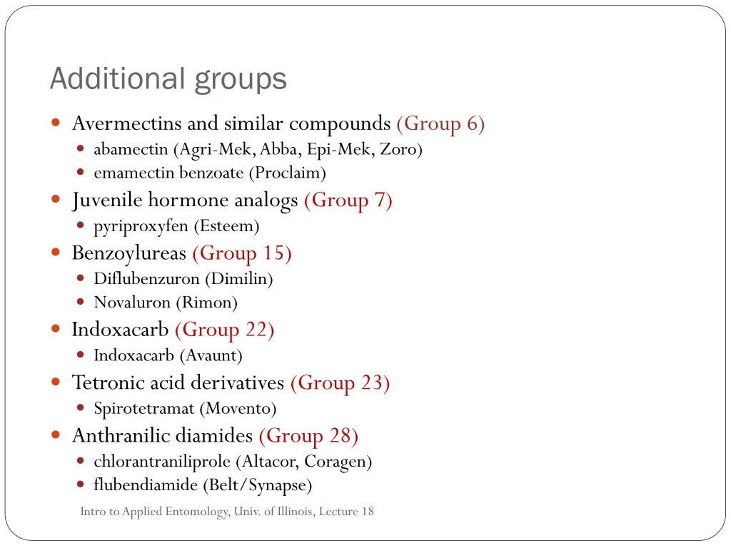 additional groups