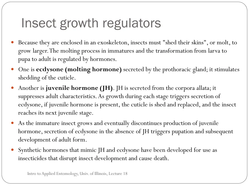 insect growth regulators