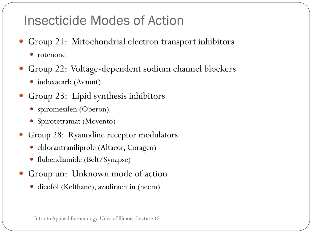 insecticide modes of action 4