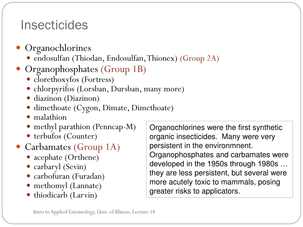 insecticides