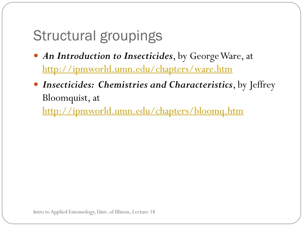 structural groupings