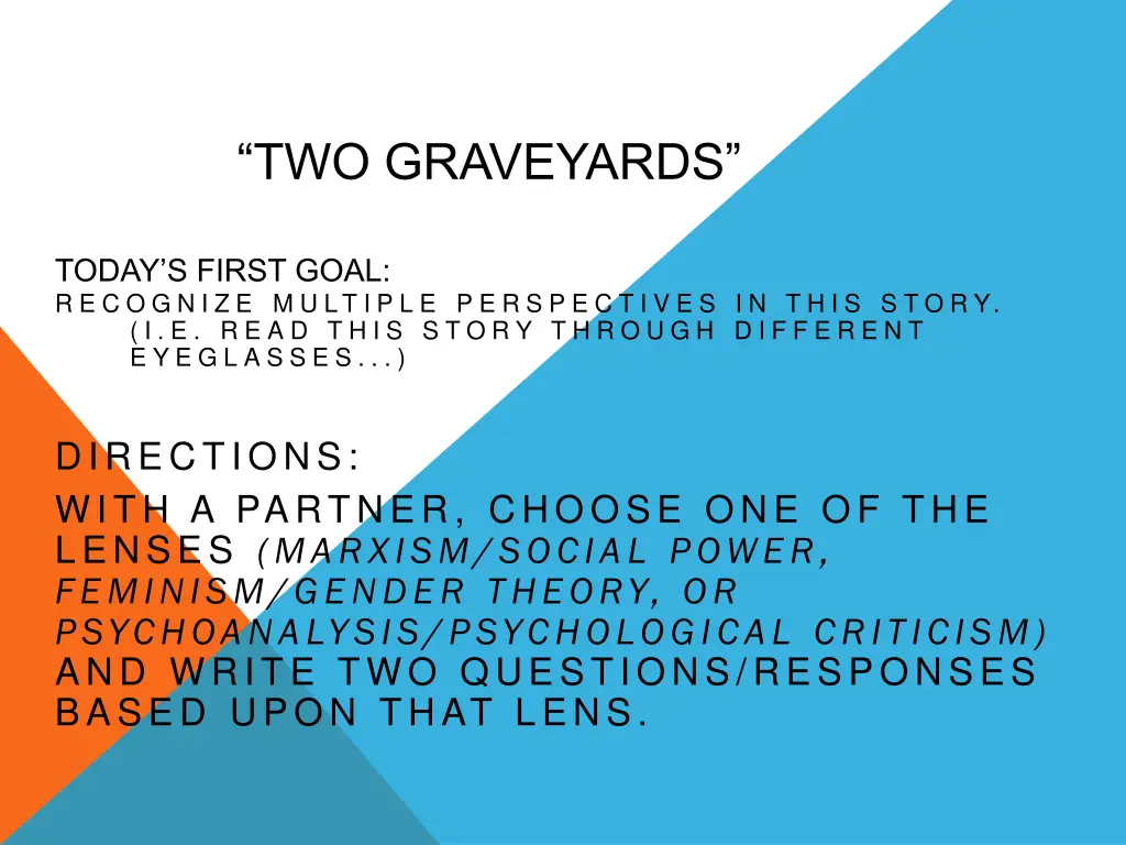 two graveyards