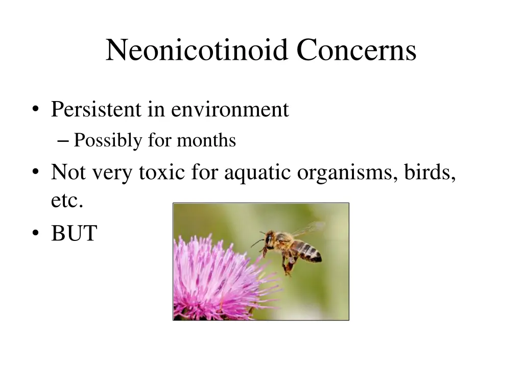 neonicotinoid concerns