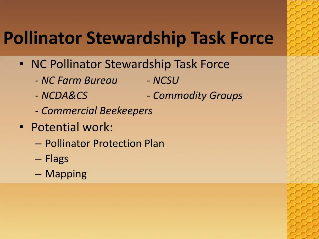 pollinator stewardship task force