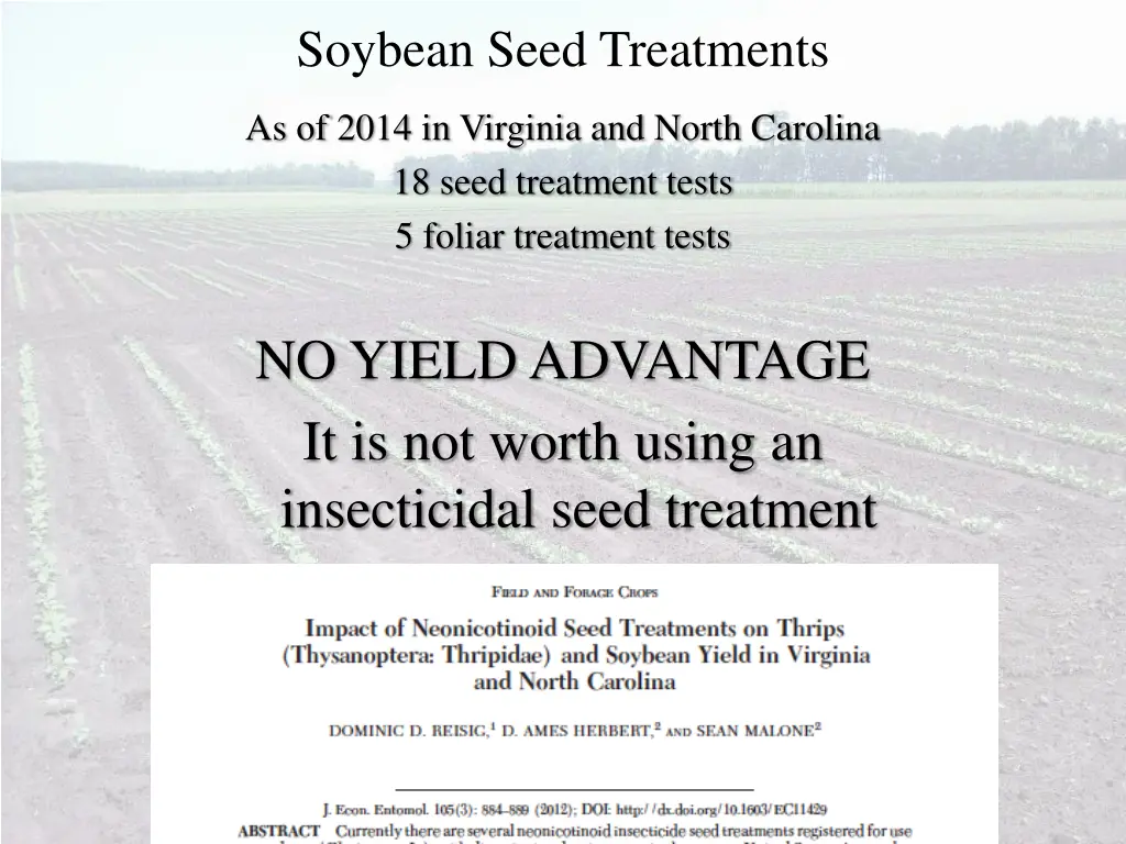 soybean seed treatments