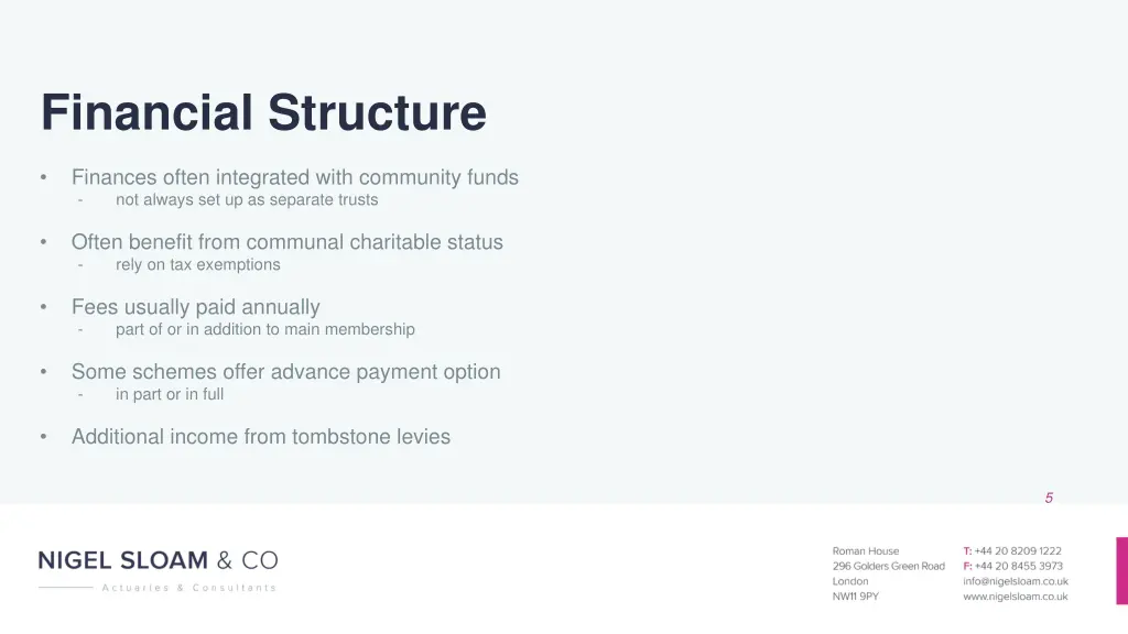 financial structure