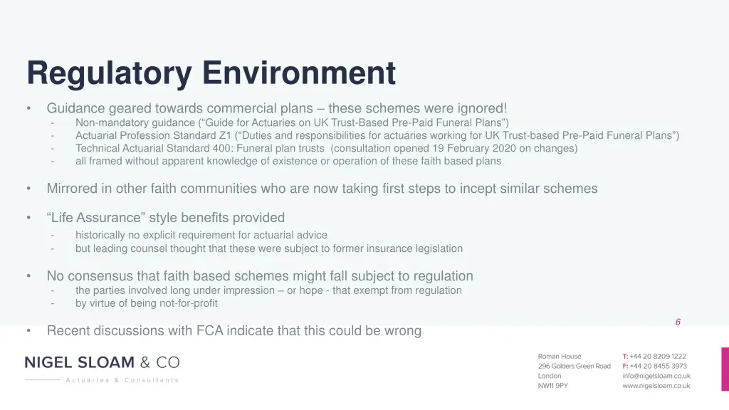 regulatory environment