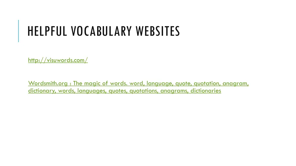 helpful vocabulary websites