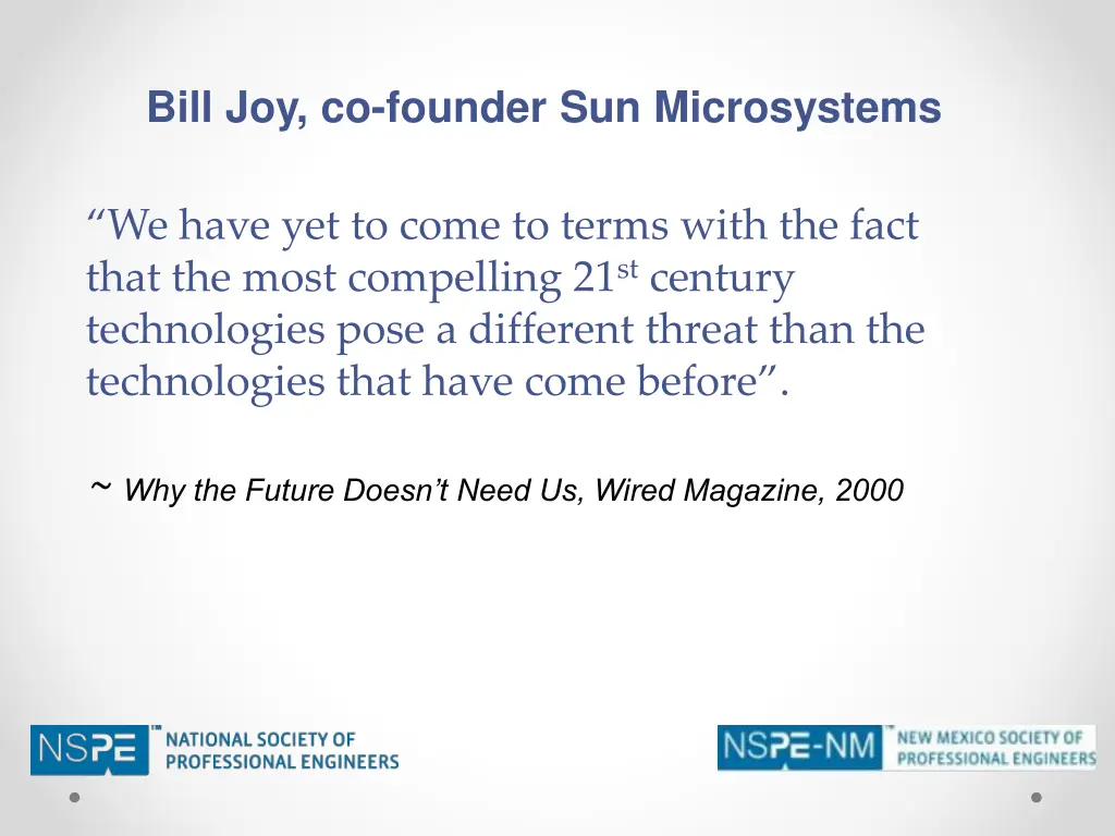 bill joy co founder sun microsystems