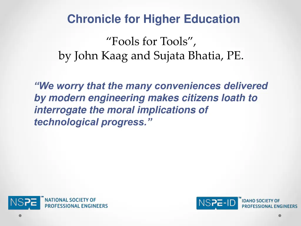 chronicle for higher education