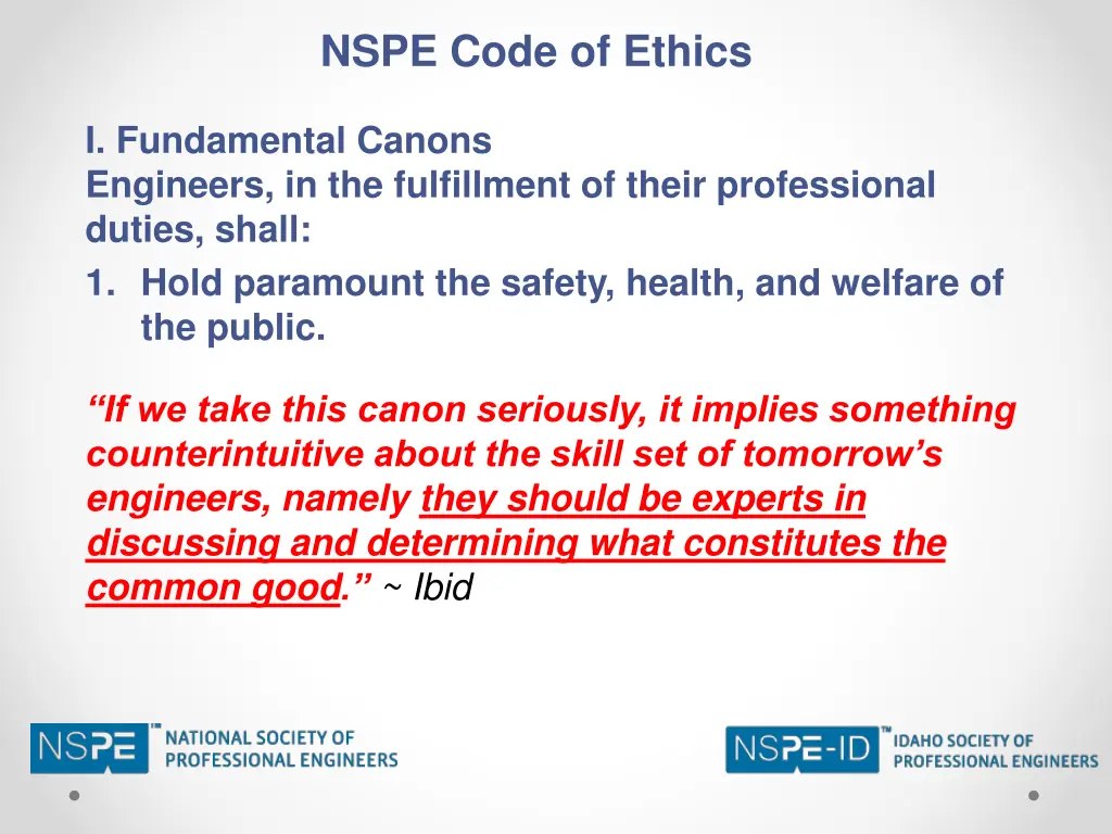 nspe code of ethics 2