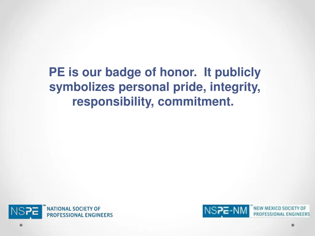 pe is our badge of honor it publicly symbolizes