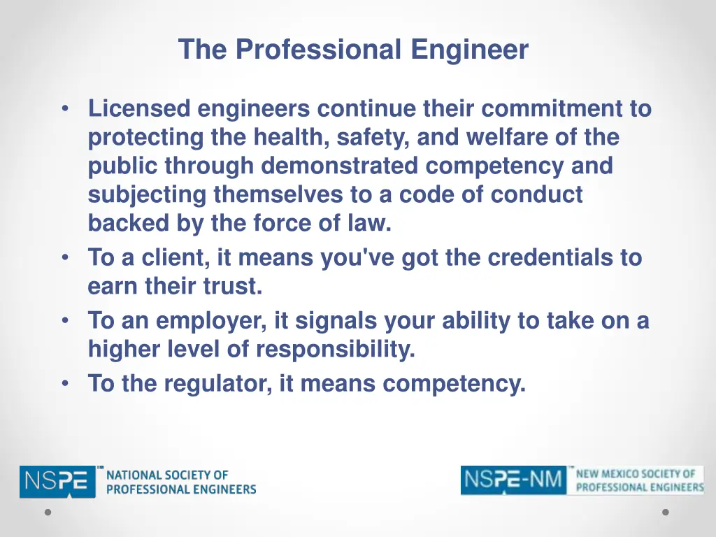 the professional engineer