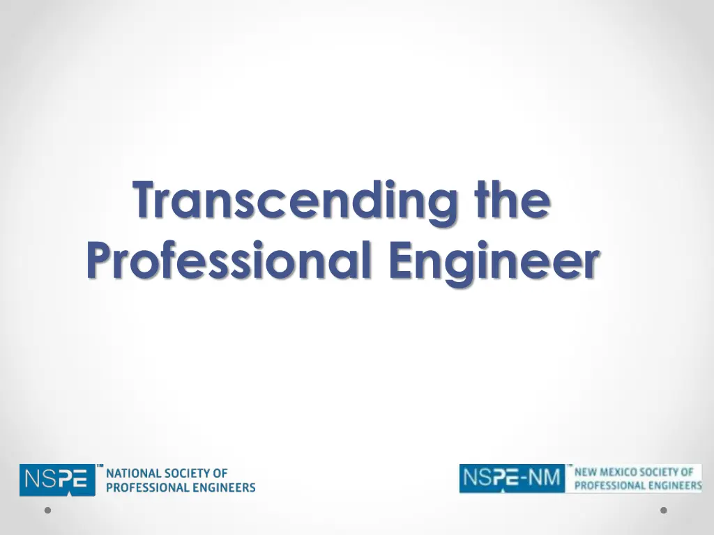 transcending the professional engineer