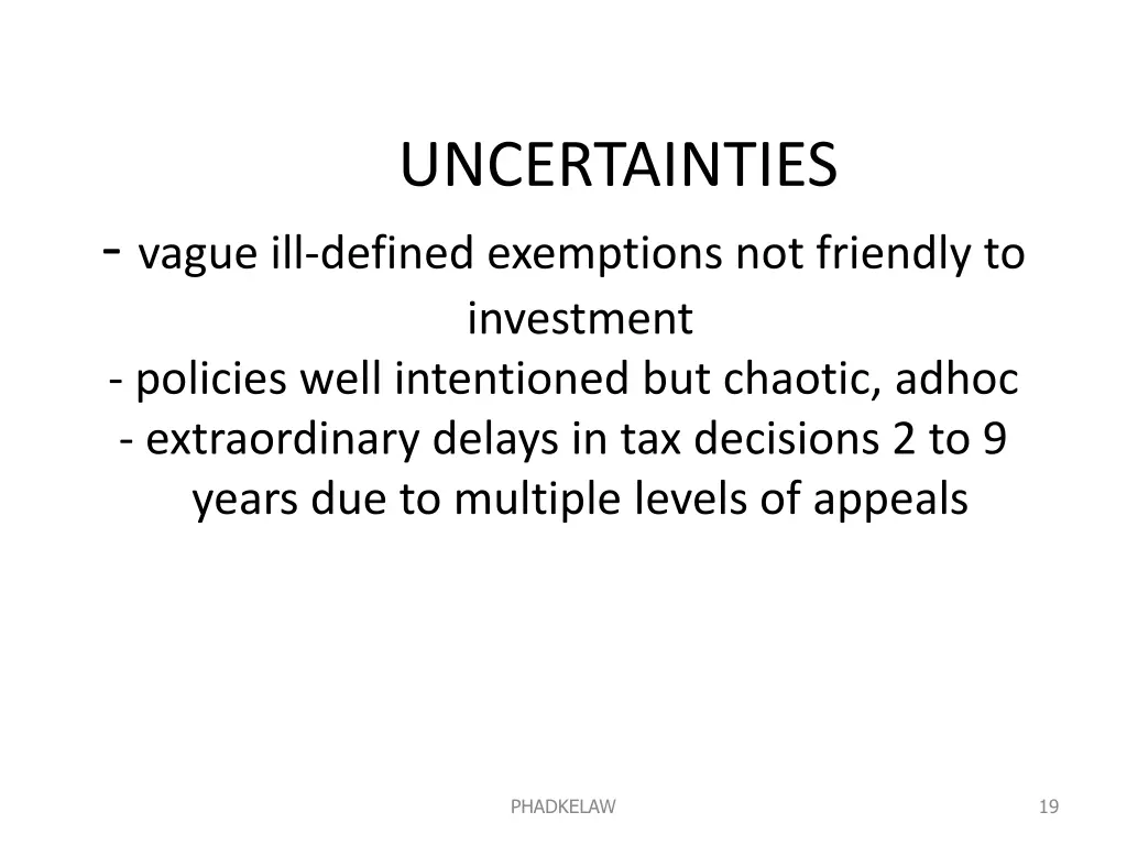 uncertainties