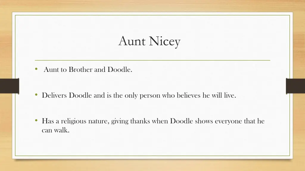 aunt nicey