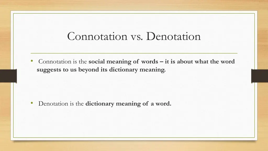 connotation vs denotation