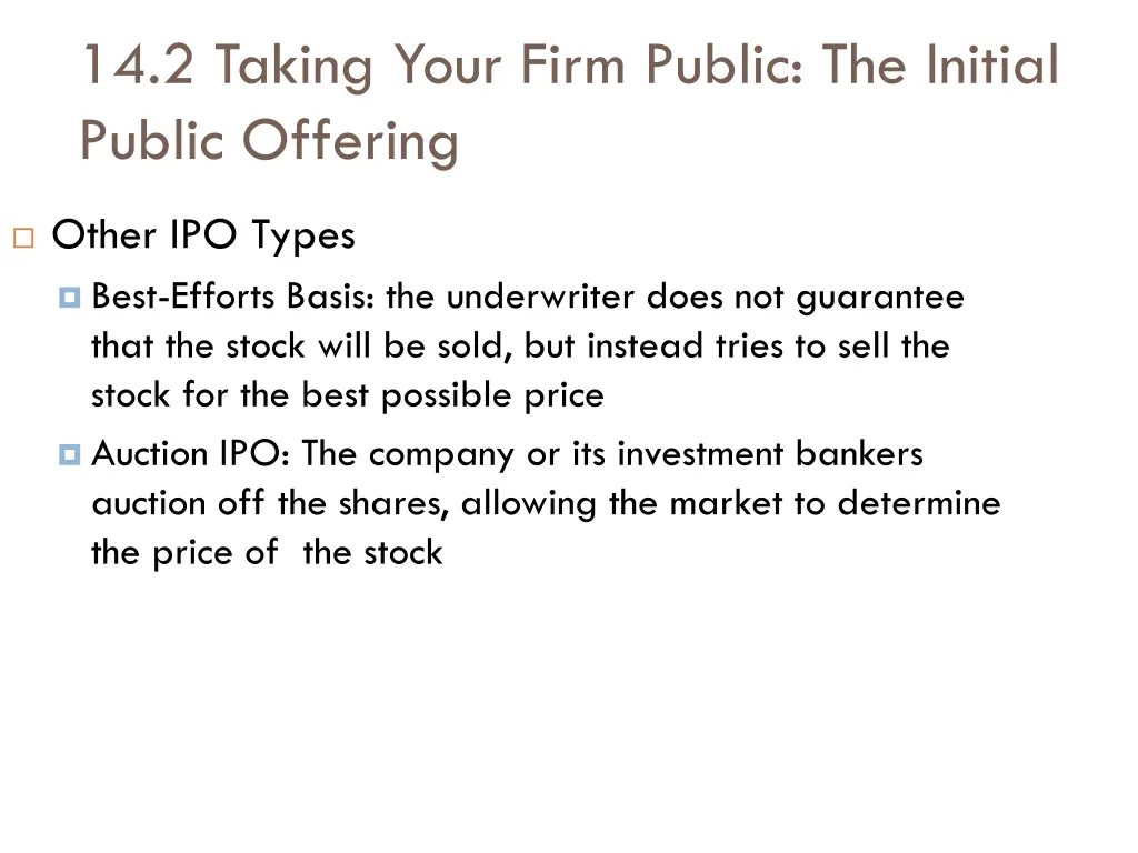 14 2 taking your firm public the initial public 8