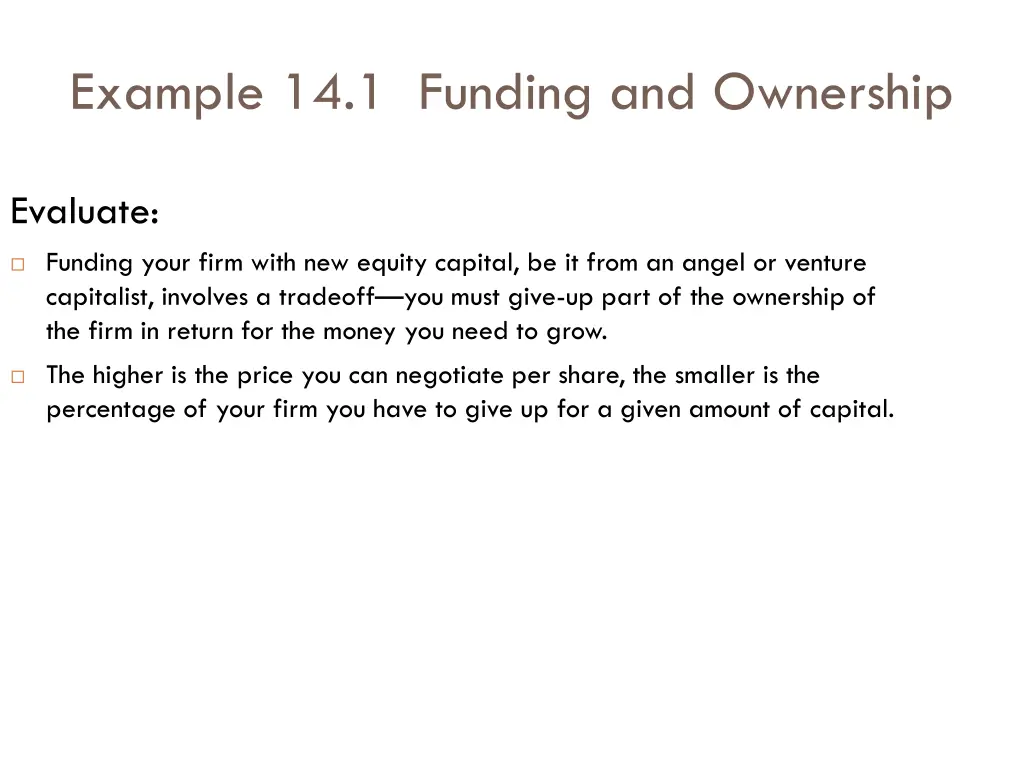 example 14 1 funding and ownership 5