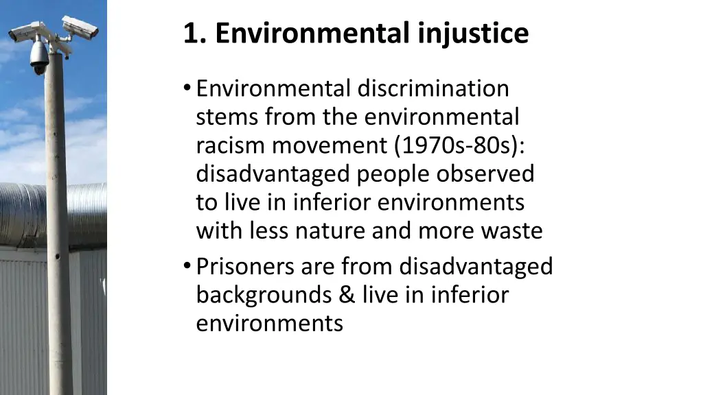 1 environmental injustice