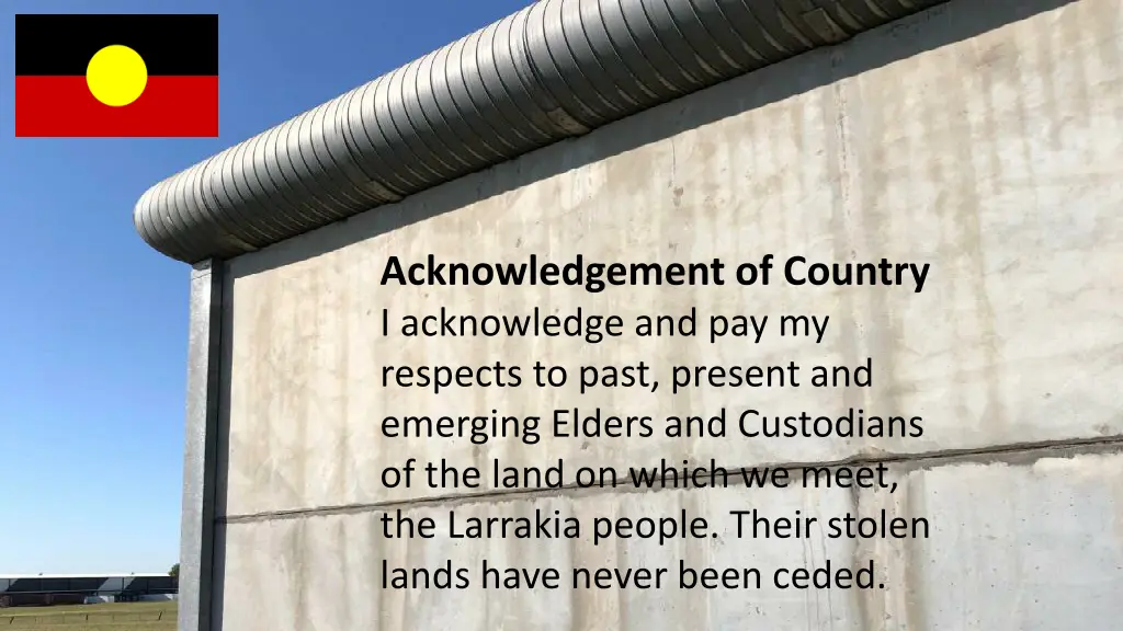 acknowledgement of country i acknowledge