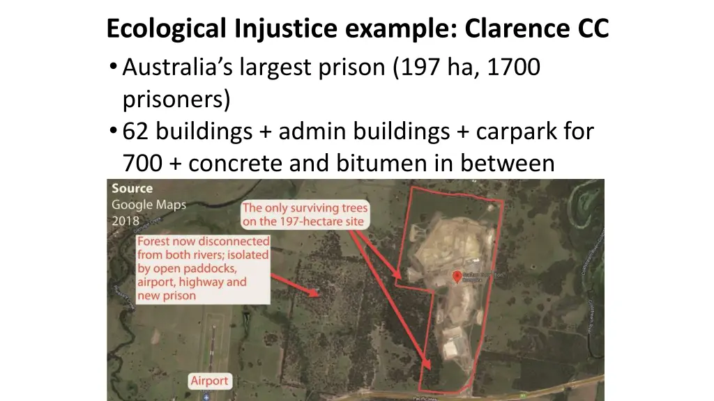 ecological injustice example clarence