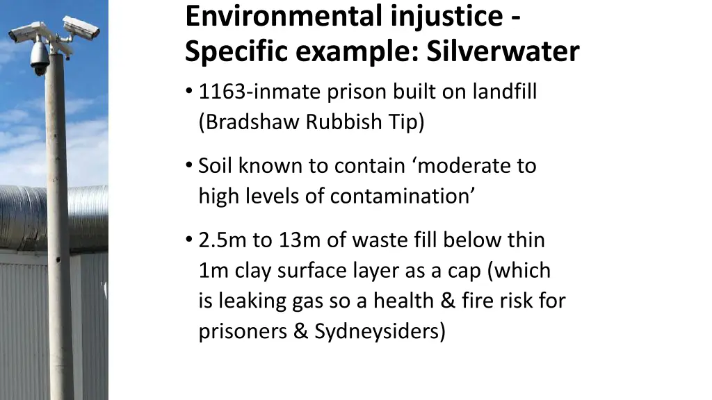 environmental injustice specific example