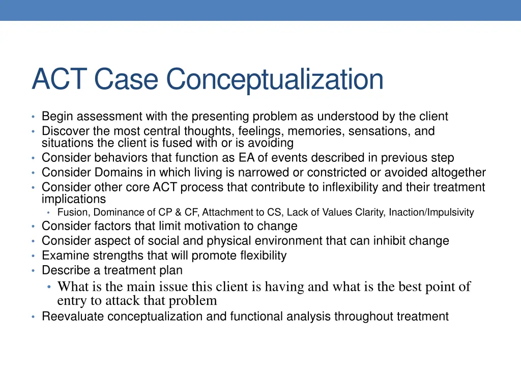 act case conceptualization