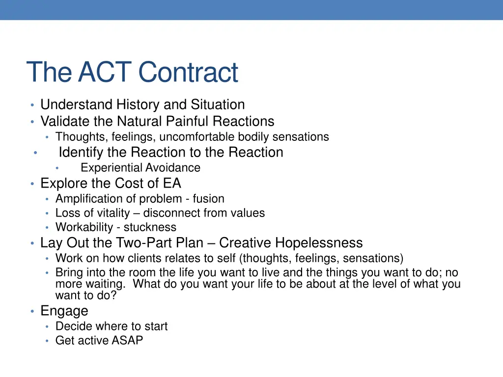 the act contract