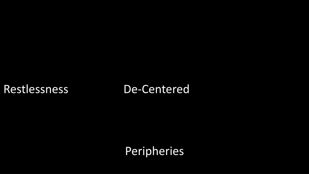 restlessness de centered horizon 1