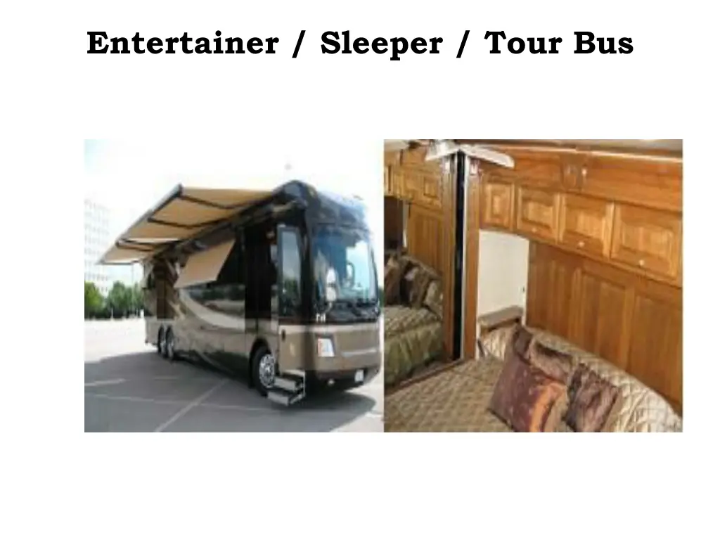 entertainer sleeper tour bus