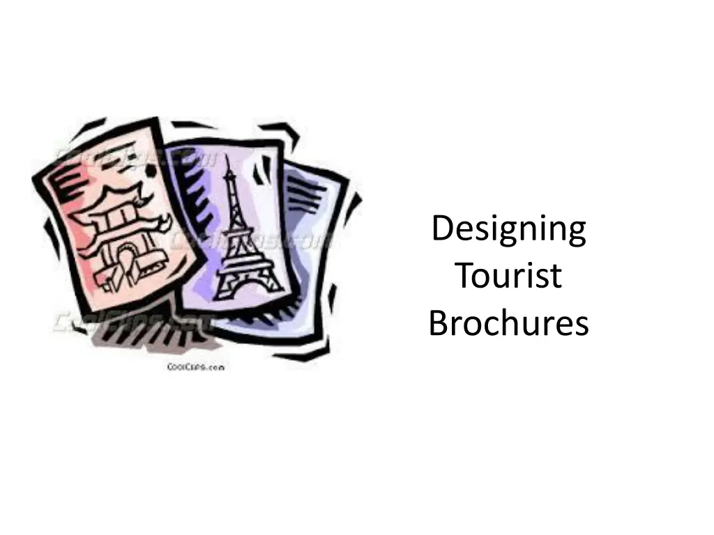 designing tourist brochures